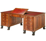 Mahogany partners desk