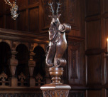 Panelled and carved Council Chamber